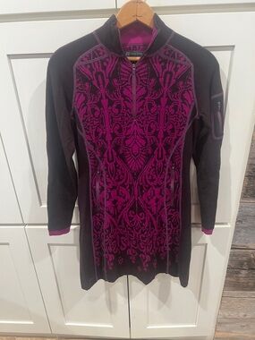 Title Nine Black and Fuchsia Half-Zip Pullover